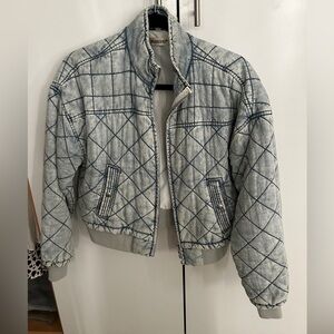 Blank NYC Denim Bomber Jacket